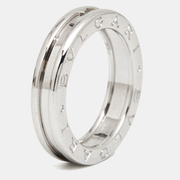 BVLGARI B.Zero1 1-Band 18k White Gold Ring Size 54