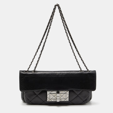 CHANEL Black Quilted Leather Reissue Flap Bag