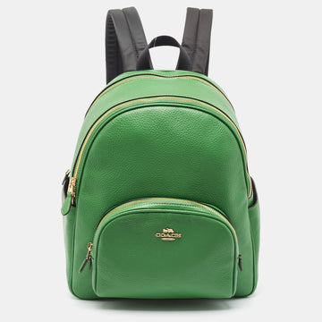 COACH Green Leather Court Backpack