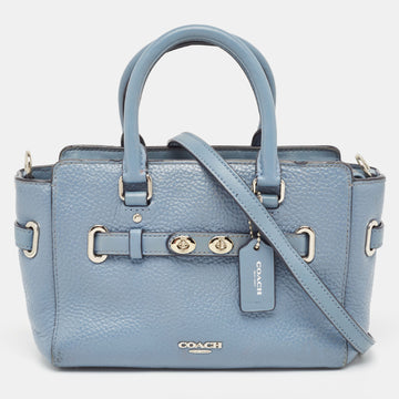 COACH Blue Leather Swagger 20 Tote