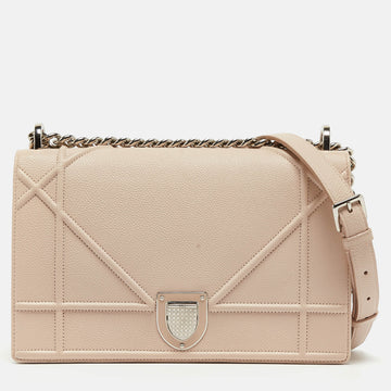 DIOR Blush Pink Leather Medium ama Shoulder Bag