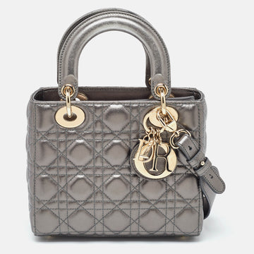 DIOR Metallic Cannage Leather Small Lady  My ABC Bag