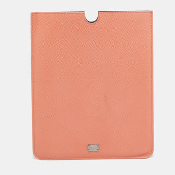 DOLCE & GABBANA Peach Leather iPad Case