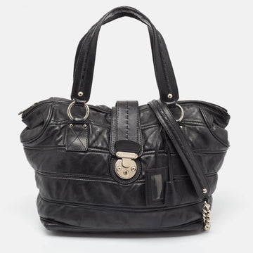 DOLCE & GABBANA Black Leather Miss Very Sexy Tote