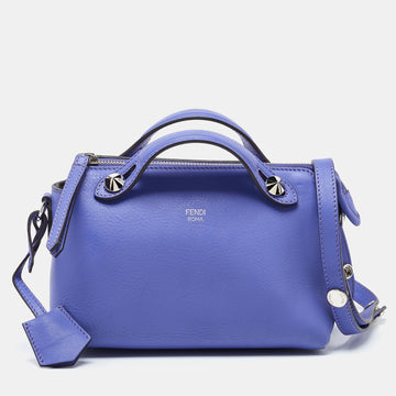 FENDI Lavender Leather Mini By The Way Crossbody Bag