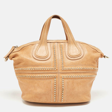 GIVENCHY Beige Leather Small Nightingale Satchel