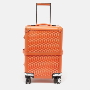 GOYARD Orange ine Coated Canvas Bourget PM Trolley Case