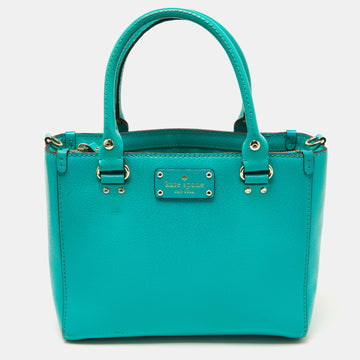 KATE SPADE Green Leather Tote