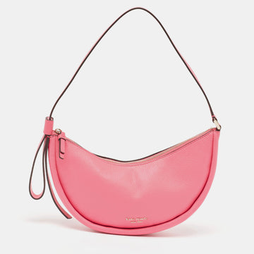 KATE SPADE Pink Leather Small Smile Hobo