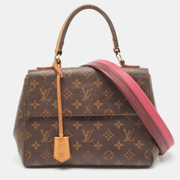 LOUIS VUITTON Monogram Canvas and Leather Cluny BB Bag