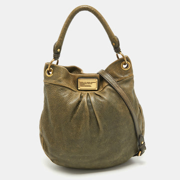 MARC BY MARC JACOBS Olive Green Leather Classic Q Hillier Hobo