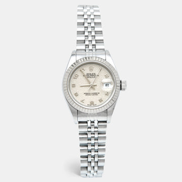 ROLEX Ivory Jubilee 18k White Gold Stainless Steel 79174 Women's Wristwatch 26 mm
