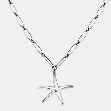 TIFFANY & CO.  Starfish Sterling Silver Pendant Necklace