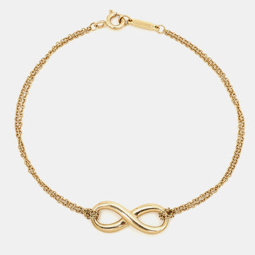 TIFFANY & CO. Infinity 18k Yellow Gold Chain Bracelet