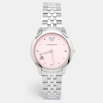 VERSACE Pink Stainless Steel Audrey VELR00419 Women's Wristwatch 38 mm
