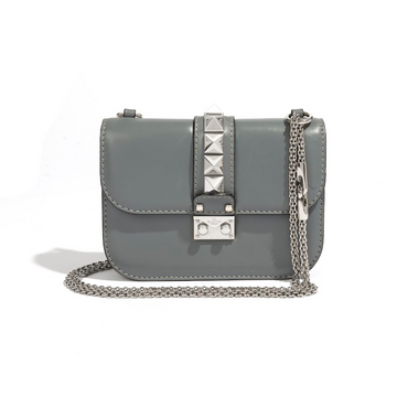 VALENTINO Grey Rockstud Mini Bag