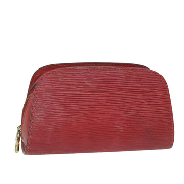 LOUIS VUITTON Epi Dauphine PM Pouch Red M48447 LV Auth th4216