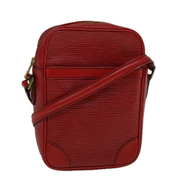 LOUIS VUITTON Epi Danube Shoulder Bag Red M45637 LV Auth ti1258