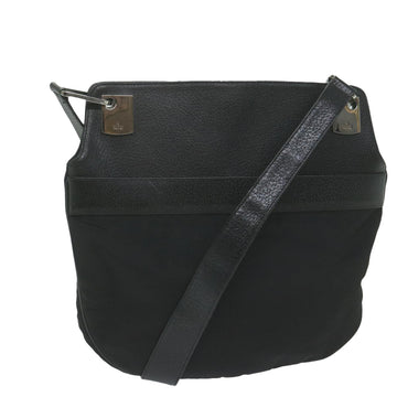 GUCCI Shoulder Bag Nylon Leather Black 001 3307 Auth ti1460