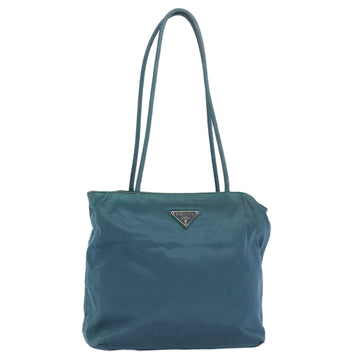 PRADA Shoulder Bag Nylon Blue Auth yb468