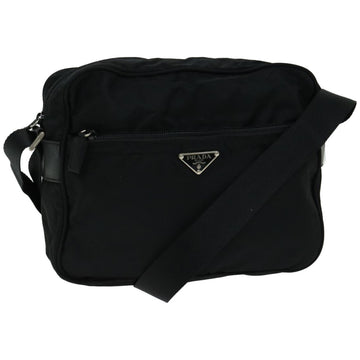PRADA Shoulder Bag Nylon Black Auth yk10731
