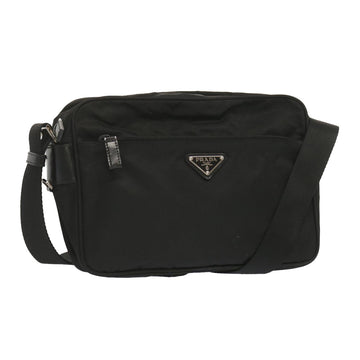 PRADA Shoulder Bag Nylon Black Auth yk11206