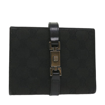 GUCCI GG Canvas Jackie Day Planner Cover Black 29966 Auth yk9257