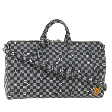 LOUIS VUITTON Damier Distorted Keepall Bandouliere 50 Boston N50028 Auth yk9432A