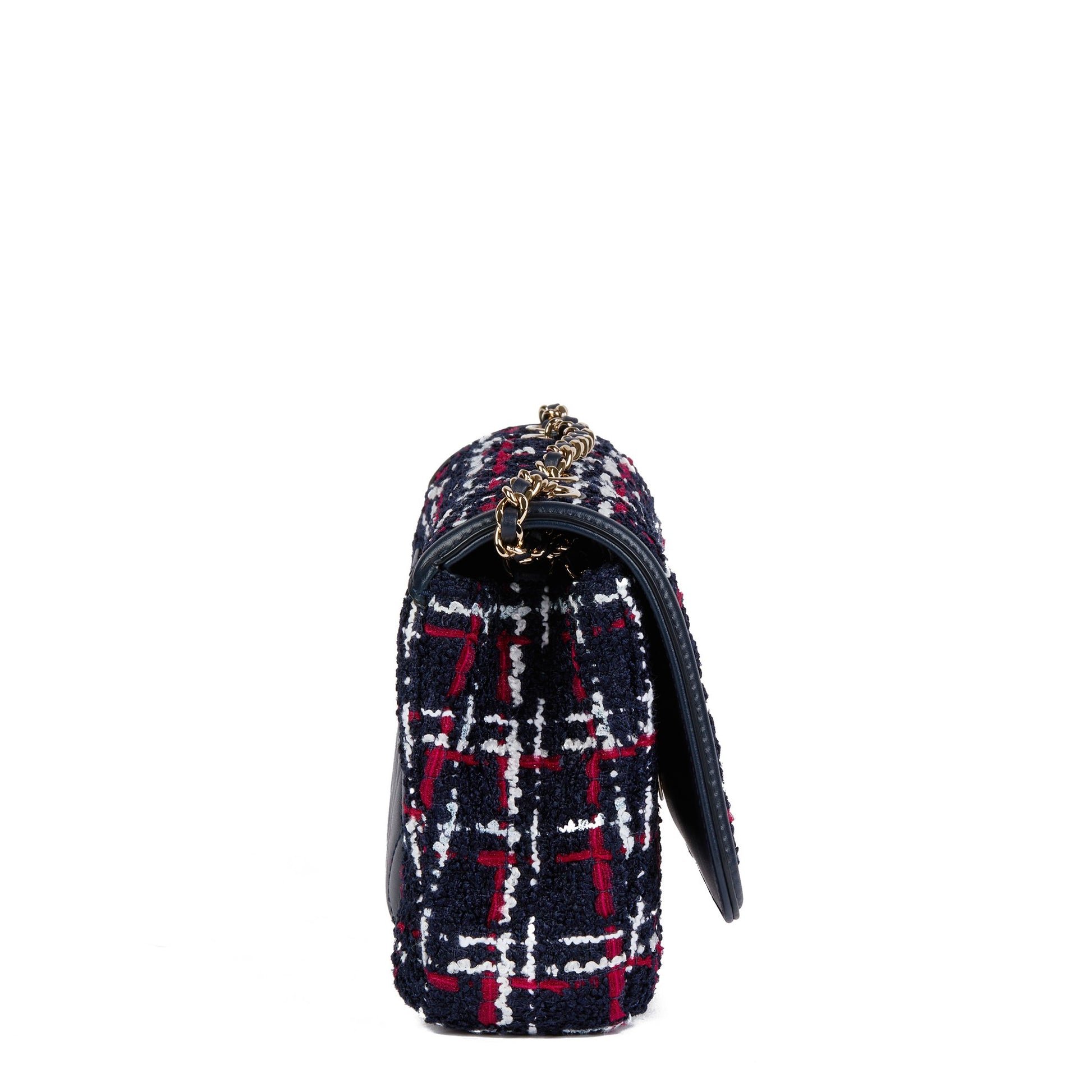 Chanel Tweed Filigree Medium Flap Bag