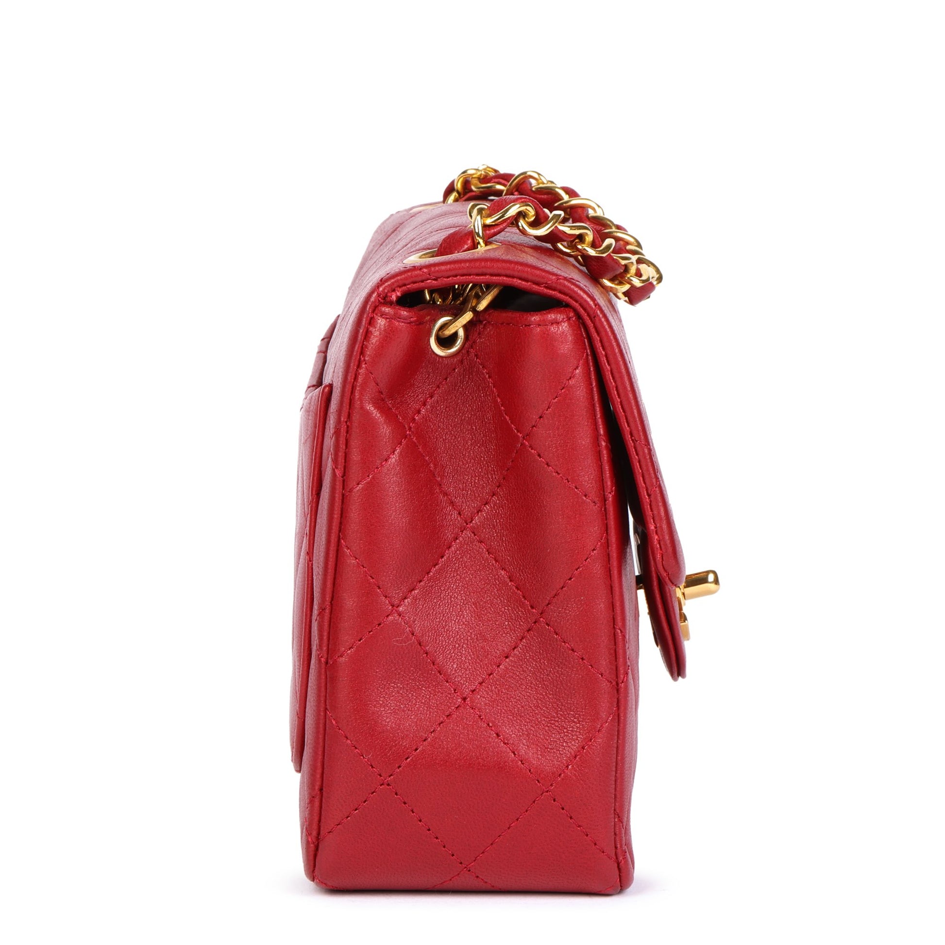 red small chanel bag vintage