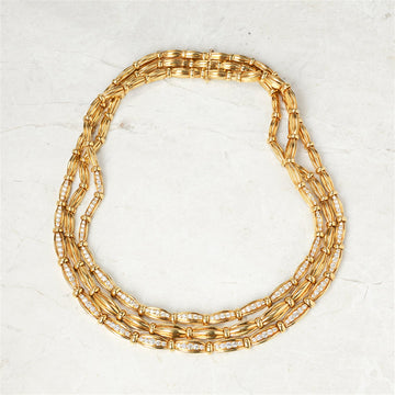 Tiffany & Co Diamond Vintage Three Strand Necklace