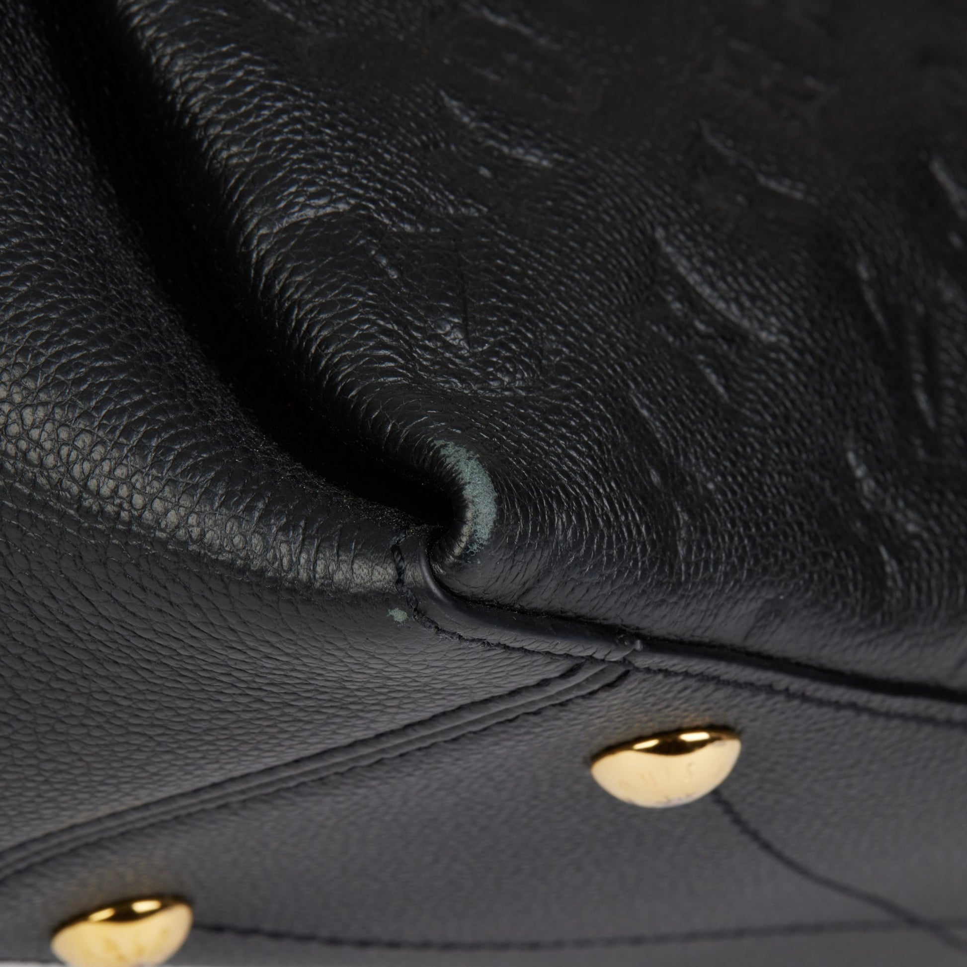 Louis Vuitton Black Monogram Empreinte Leather Surene MM Bag