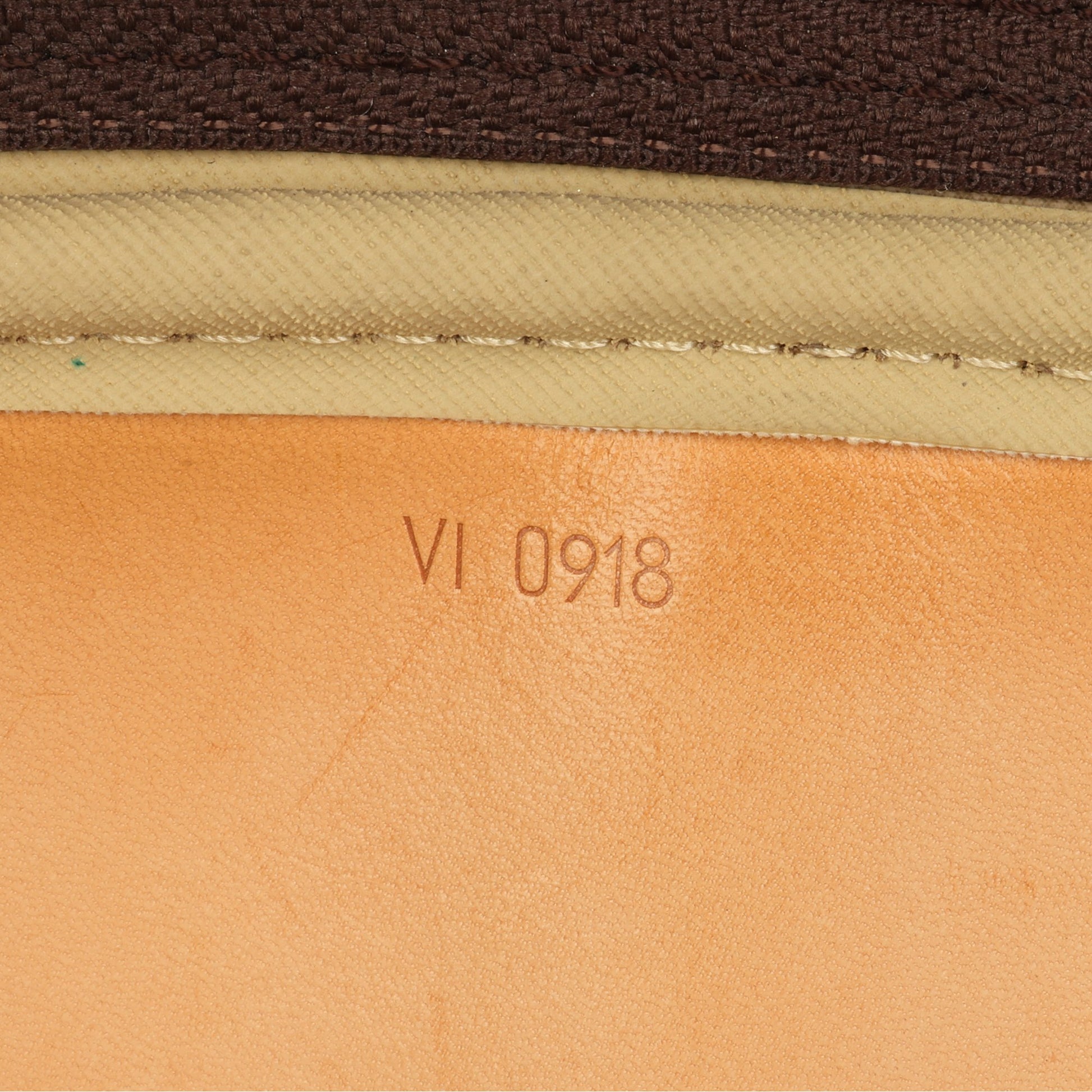 LOUIS VUITTON Alize 2 Poches Brown Leather Monogram Vachetta Trim Canvas Bag  at 1stDibs