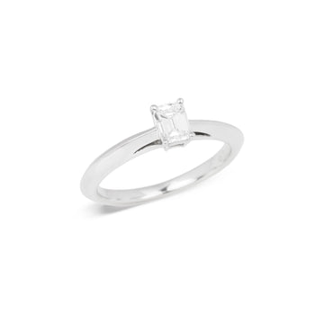 Tiffany & Co 031ct Emerald Cut Diamond Solitaire Ring
