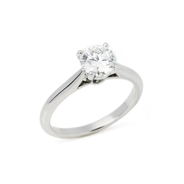 Cartier 081ct Round Solitaire Diamond Ring