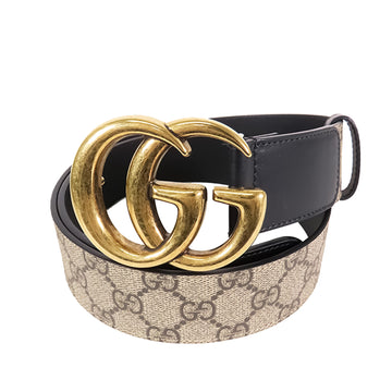 GUCCI GG Supreme and Marmont Leather Belt