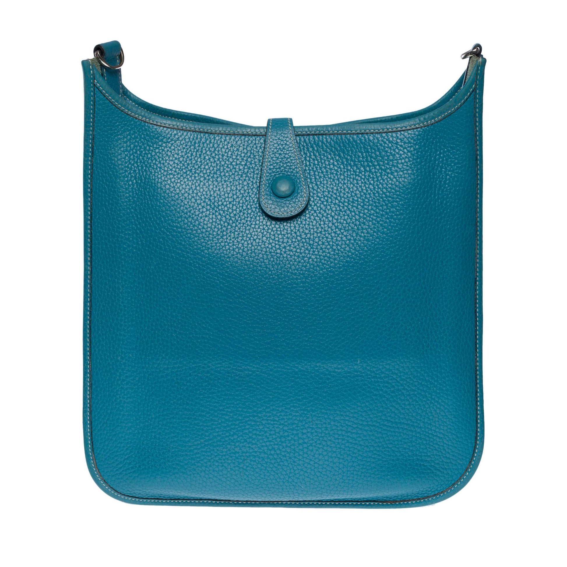 Hermès Evelyne III 29 Crossbody Bleu Jean Clemence Blue Leather