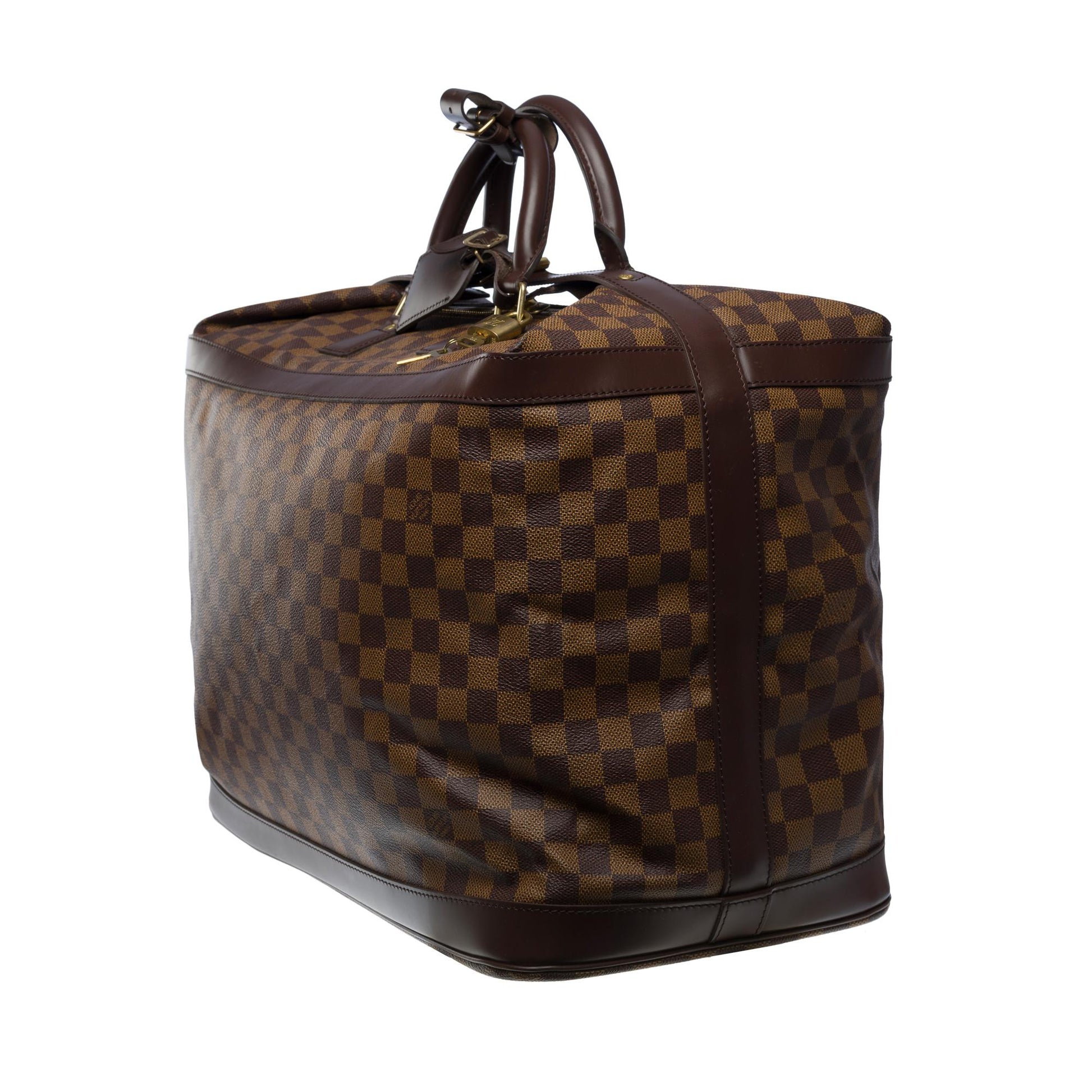 Rare Louis Vuitton Cruiser 45 Travel bag in brown Monogram canvas