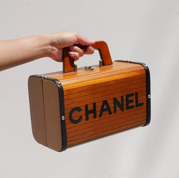 CHANEL 1996 Wooden Handbag 93396