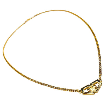 GIVENCHY Vintage Gold Plated Pendant Necklace 1970s