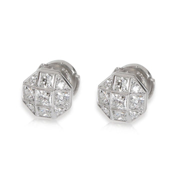 TIFFANY & CO. Diamond Mosaic Stud Earring in Platinum 1.15 CTW