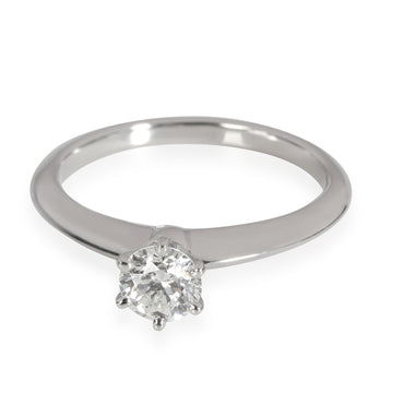 TIFFANY & CO. Solitaire Diamond Engagement Ring in Platinum H SI1 0.44 CTW