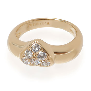 TIFFANY & CO. Diamond Heart Ring in 18K Yellow Gold 0.25 CTW