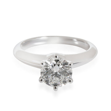 TIFFANY & CO. Diamond Solitaire Engagement Ring in Platinum H VS1 1.04 CTW