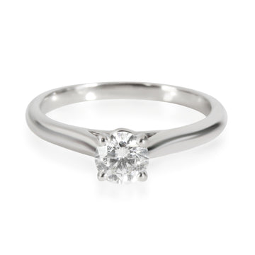CARTIER 1895 Diamond Engagement Ring in Platinum G VS1 0.35 CTW