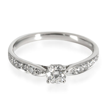 TIFFANY & CO. Harmony Diamond Engagement Ring in Platinum G VS1 0.32 CTW