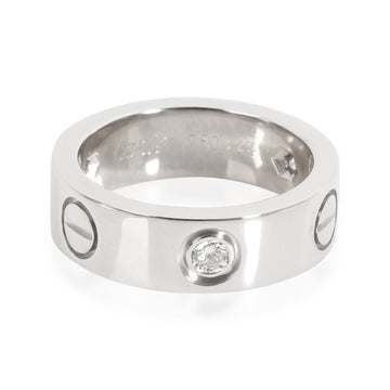 CARTIER Love Diamond Ring in 18k White Gold 0.22 CTW