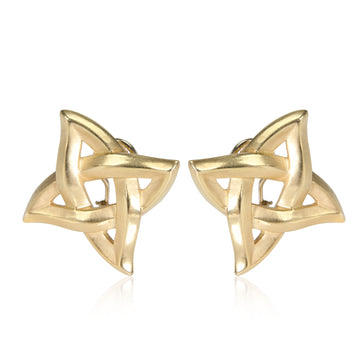 Angela Cummings Celtic Knot Earrings in 18K Yellow Gold