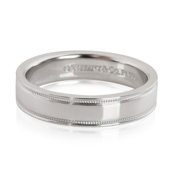 TIFFANY & CO. Tiffany Together Double Milgrain Band in Platinum