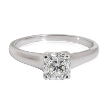 TIFFANY & CO. Lucida Diamond Engagement Ring in Platinum E VS1 0.82 CTW